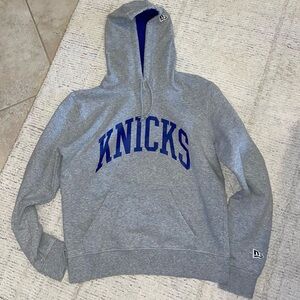 Gray New Era Women's Knicks Hoodie